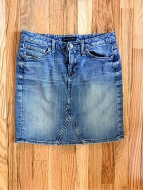 Banana Republic Light Blue Denim Mini Skirt